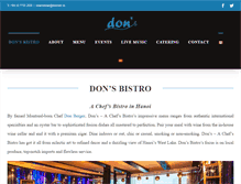 Tablet Screenshot of dons-bistro.com